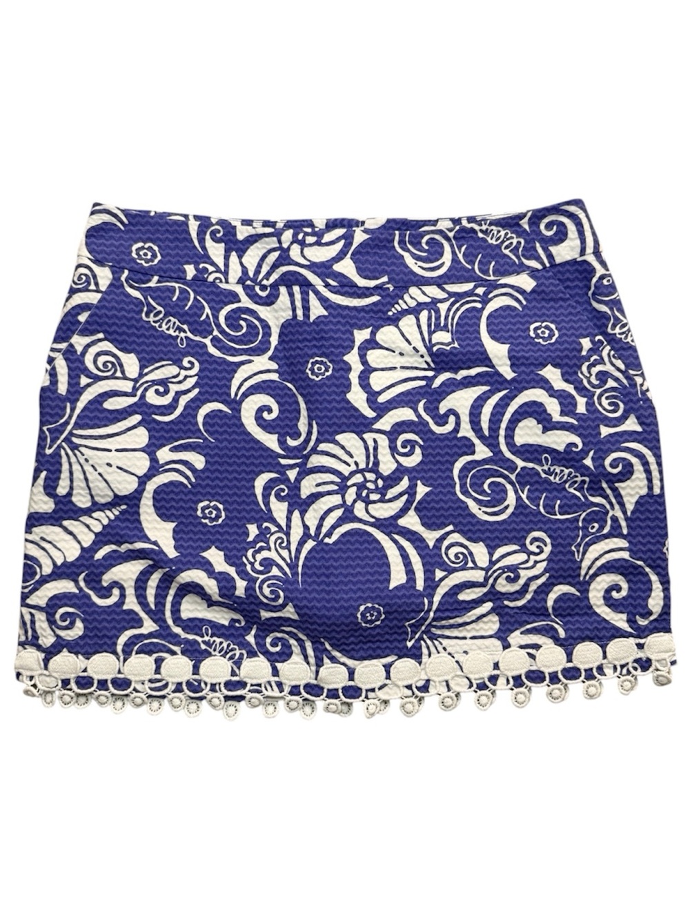 Lilly Pulitzer Marigold Skort Spectrum Blue Tide Pools Seashell Mini Size 6